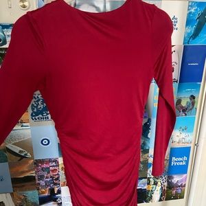 Red fitting dress